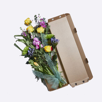 Nouveau Design Happy Mothers Day Flower Floral Packaging Roses Gift Mom Flower Box pour Bouquets Flower