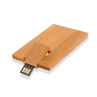 Clé USB personnalisée 64GB 32GB 16GB 8GB 4GB 128MB Carte de crédit en bois Clé USB Disque U Memory Stick Carte de visite en bois Flash Drive