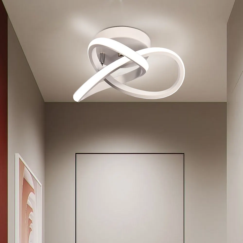 Modern Aluminum White LED Ceiling Light Indoor Minimalist Ceiling Lamp for Bedroom