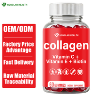 Permen Kolagen & Glutathione OEM dengan Biotin dan Vitamin E untuk Kesehatan Kulit, Kuku & Rambut, Suplemen Kecantikan Dewasa