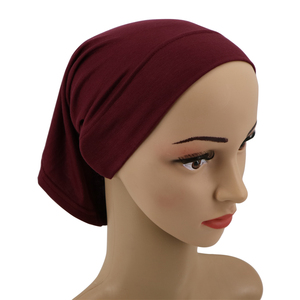 Bonnet en coton sous l'écharpe <span class=keywords><strong>chapeau</strong></span> couvre-chef en coton intérieur musulman intérieur hijabs casquette turban pour femmes - Product Image 5