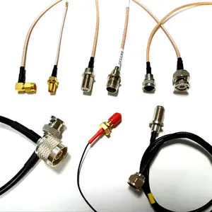 Múltiples opciones de RG/ LMR/ SF Cable serie con SMA/ SMB/ SMC/ BNC/ TNC /F /N/ MCX/ MMCX/conector UFL Cable Coaxial RF