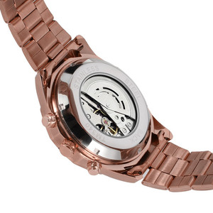 Marca de lujo de Forsining hombres <span class=keywords><strong>reloj</strong></span> de oro rosa manos luminosas esqueleto mecánico automático de hombre Vintage Relojes - Product Image 4
