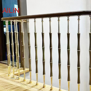 BIỆT THỰ mới cầu thang lan can thời trang cao cấp khí quyển xây dựng trang trí nội thất đường sắt vòm cầu thang - Product Image 3