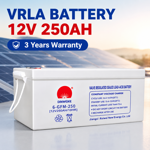 12V 200Ah 250Ah Deep Cycle AGM Sealed Lead Acid Battery Maintenance Free for Solar RV Marine UPS Telecom Energy Storage