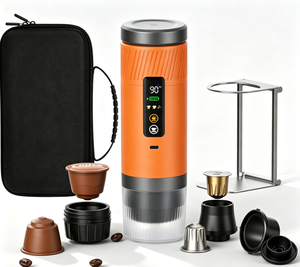 Popular Travel 3 in 1 Portable <b>Espresso</b> Coffee Maker with Travel Case Big Small Color Box Compatible with Capsule Powder - Product Image 1