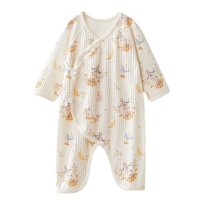 Combinaison bébé en coton pur, manches longues, respirante, unisexe, printemps-été, October Crystalline - Product Image 5