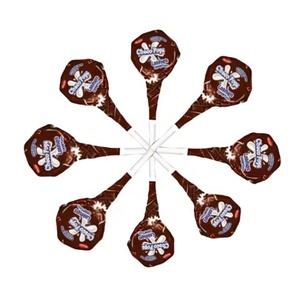 <span class=keywords><strong>Choco</strong></span> <span class=keywords><strong>Pops</strong></span> Sucettes en sachet, saveur yaourt au chocolat avec centre au caramel, friandises sucrées pour grignoter et partager - Product Image 2