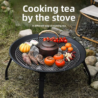 Barbecue portable en gros d'usine, gril d'extérieur pour camping, support de cuisson, réchaud à fondue et à thé, four de cuisson pour pique-nique