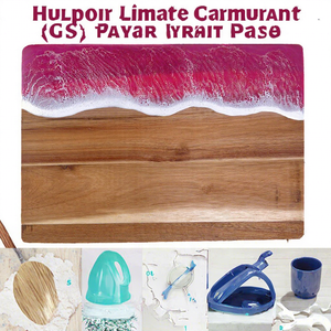 Hot Sale Ocean Wave Pattern Wood Chopping Block & Cutting Board Dishwasher Safe for Cheese Serving Charcuterie Board - Product Image 2