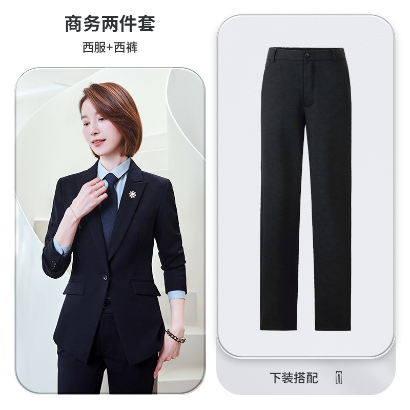 6218 navy blue women's suit + women's pants
