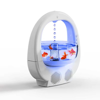 Humidificateur à goutte d'eau antigravité LX pour aquarium, diffuseur d'arômes intelligent, refroidisseur d'air, haut-parleur BT à refoulement, veilleuse