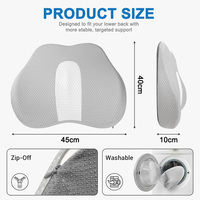 Coussin lombaire ergonomique en mousse à mémoire de forme pour chaise de bureau, lit et canapé – Vente en gros, personnalisable OEM/ODM