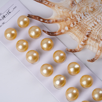 Vente en gros de perles naturelles Perles d'eau douce de forme ronde Edison en or de grande taille Perles en vrac