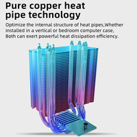 Kipas Pendingin CPU Berkinerja Tinggi DS-1000 untuk Komputer Desktop Kipas Pendingin CPU Profesional untuk Sistem PC Pendingin CPU Universal