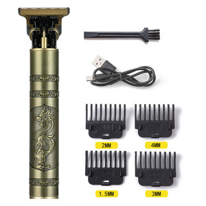Tagliacapelli e Regolabarba Professionale per Uomo, Rasoio Elettrico <span class=keywords><strong>con</strong></span> Lama a T, Tosatrice per Taglio Capelli, <span class=keywords><strong>Baffi</strong></span> e Viso - Product Image 6