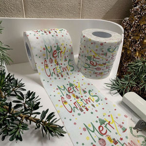 Joyeux Noël, rouleau de <span class=keywords><strong>papier</strong></span> <span class=keywords><strong>toilette</strong></span> personnalisé imprimé, <span class=keywords><strong>papier</strong></span> <span class=keywords><strong>toilette</strong></span> de <span class=keywords><strong>blague</strong></span> de Noël, vacances de Noël - Product Image 3