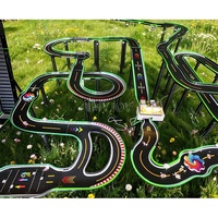 Gran Pista de Carreras de Canicas Fubeca Personalizable DIY para Juego de Simulación de Batalla y Carreras de Pinball