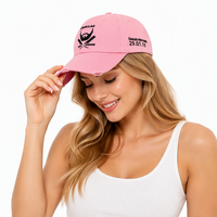 Casquette de baseball décontractée personnalisée, effet vieilli, broderie à la main, jersey en popeline Oxford, aspect délavé et usé, motif léopard