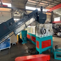 Máquina de planta de reprocesamiento de plástico para convertir película en pellet, granulador