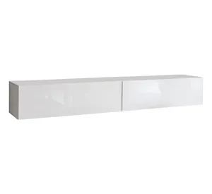 wholesale modern wooden TV cabinet High gloss white or white matt entertainment center with pull-open door TV stand