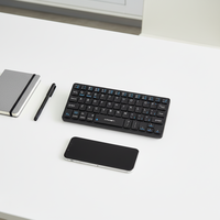 Mini Teclado Multimedia Ultrafino de 59 Teclas, Impermeable, Inalámbrico, USB, BT, para Apple iPad, Android, CMK-2552