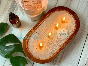 Perles de cire de sable 500g Kit de recharge de bougies d'aromathérapie parfumées personnalisées - Décoration d'intérieur écologique sans flamme à changement de couleur - Product Image 5