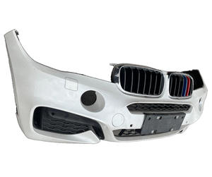 Griglia Anteriore Sportiva di Lusso X6 F16 MT con Barra Frontale a Maglia Media e Porta Targa per BMW - Product Image 1