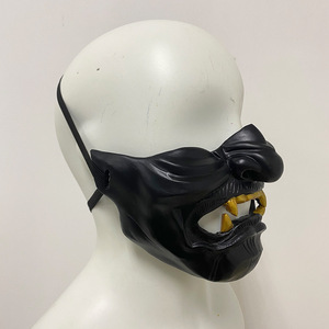 Masque demi-visage Ghost of Tsushima, accessoire de cosplay pour fête d'Halloween, accessoire de costume de samouraï, cadeau pour hommes et femmes - Product Image 6