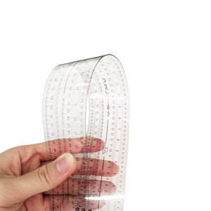 #3430 PVC 6 trong 1 quy mô cai trị minh bạch đôi bên cong quần áo Cai Trị - Product Image 4