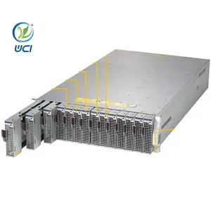 42u Rack Supermicro-Mikroblade-Board Mbi-6218g-T81x X10 2 Xeon D-1581 Knoten Hot-Plug 3u 6u Klinge Supermicro-Superblade-Server