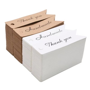Papel especial de marca personalizado, tamaño privado, fabricación colgante de ropa, diseño simple, papel impreso, etiqueta de cartón - Product Image 3