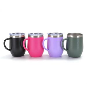 Mug isotherme en acier inoxydable avec poignée, 12 oz - Product Image 1
