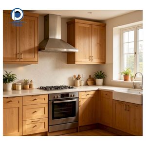 Armoire <span class=keywords><strong>de</strong></span> <span class=keywords><strong>cuisine</strong></span> en bois massif au design contemporain avec accessoires haut <span class=keywords><strong>de</strong></span> gamme et configuration <span class=keywords><strong>de</strong></span> rangement flexible - Product Image 5