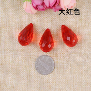 Acrylic Teardrop Pendant Beads Red 104T <b>Wedding</b> Decor DIY Crystal Lamp Hanging <b>Ornament</b> - Product Image 1