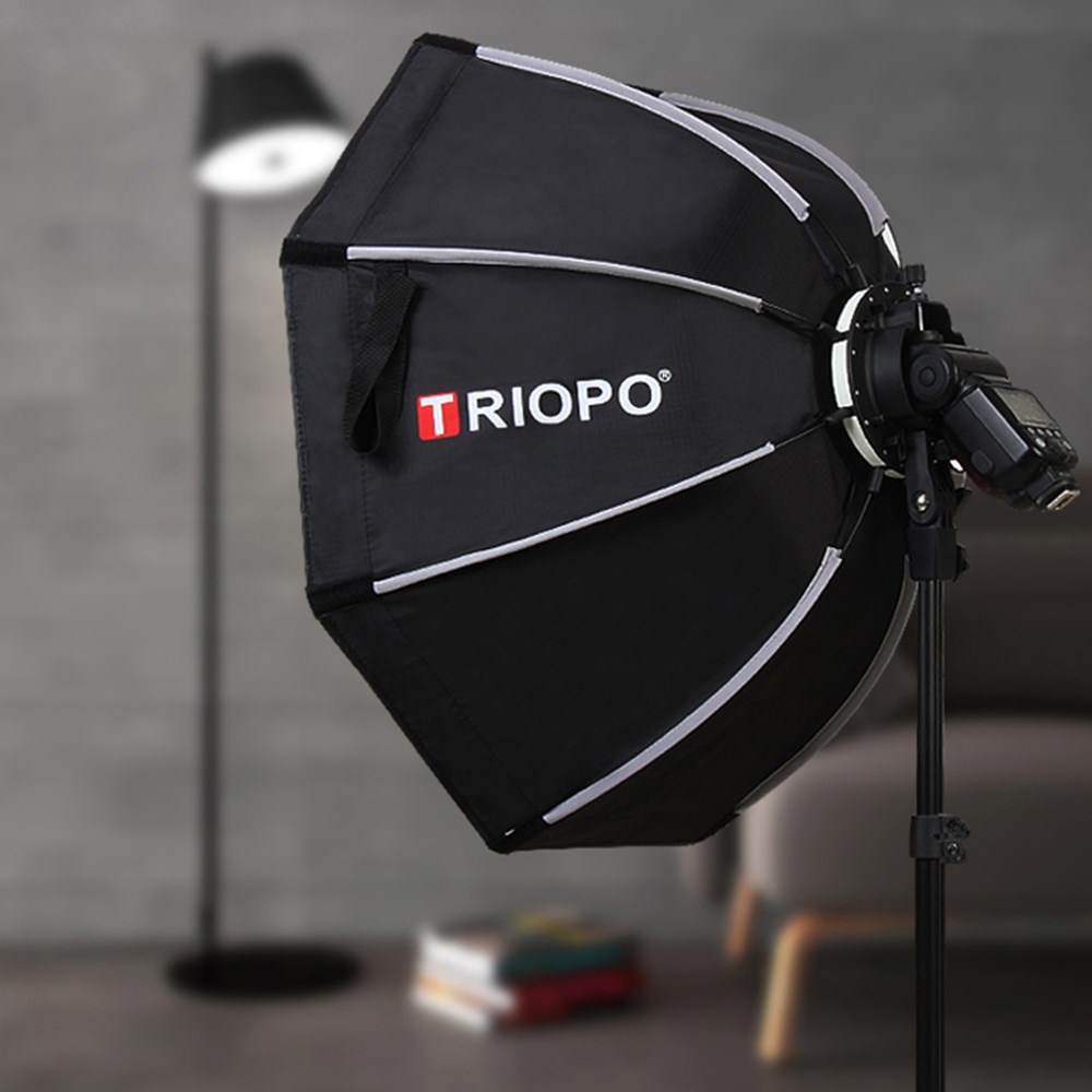 Triopo Bowens Mount Quick Release Octagon Soft Box, Portable Octagon Umbrella Softbox with Honeycomb Grid (120 cm/47.2 Inch