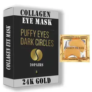 Maschera per gli occhi al collagene in cristallo oro 24 carati puro Anti-aging Forever Living Products Cool Gel Eyes Cover rilassante Magic Ice Eye Mask