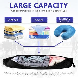 <b>U</b>-<b>Shaped</b> Travel <b>Pillow</b> 28x26x14cm Soft Plush Neck Support For Airplane Car Sleep - Product Image 4