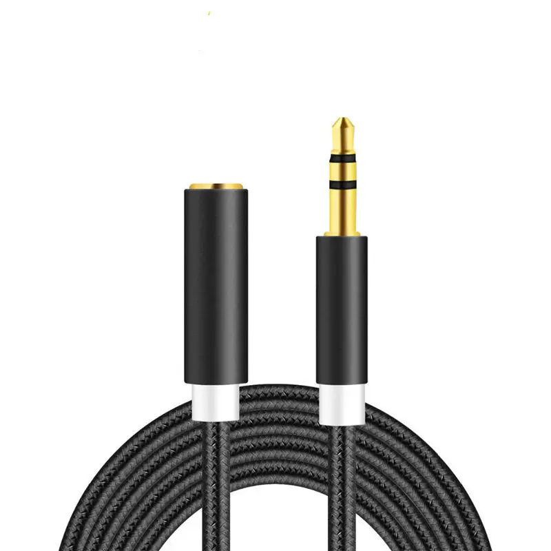 audio cable 3.5mm jack male to Female Car Auxiliary Audio Stereo Cable For iphone MP3/MP4 Speaker aux cord