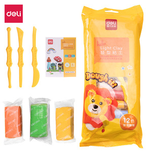 Deli Light Clay Set 12 Colors Educational Playdough For Children Art Craft Kit - Product Image 1