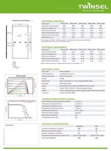 Panneaux photovoltaïques Twinsel TSM144-9-535M-555M Half Cut 1500VDC, garantie 25 ans, 535w 540w 545w 550w 555w - Product Image 6