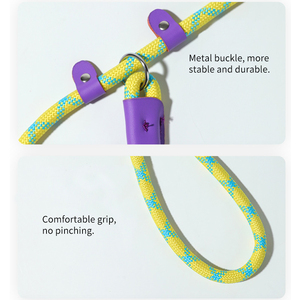 Conjunto de <span class=keywords><strong>collar</strong></span> de correa de perro y gato de nailon duradero para entrenamiento táctico de cuerda de plomo antideslizante fuerte con logotipo personalizado de lujo de fabricante - Product Image 3