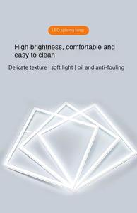 แผงไฟกรอบ LED อลูมิเนียมติดพื้นผิวขอบไฟขอบติดเพดานใช้ในอาคารโรงงานขายตรงได้ - Product Image 2