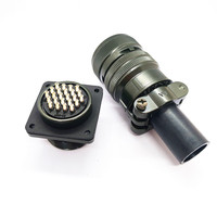 Connecteurs circulaires 5015 mâle/femelle en aluminium et cuivre, connecteurs électriques MS3102A-24-28P MS3106A-24-28S, prise et douille