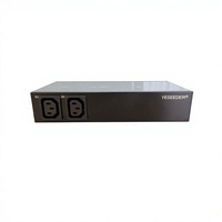 Boîtier de distribution intelligent YESEEDER Rack MINI PDU, multiprise 4C13, 10A/16A, 100V-250V, réseau 2RJ45, 485, USB, SNMP, MODBUS, MQTT, LVLD