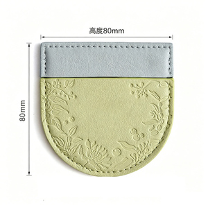 Luxury Portable Embossed Floral PU Leather Cover Cosmetic <b>Mirror</b>, Mini Pocket Travel <b>Makeup</b> <b>Mirror</b> Wholesale Gift - Product Image 2