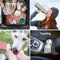 Botellas de Agua Plegables para Viaje, Ecológicas, Personalizables, de Silicona, Plegables, Portátiles, Ligeras, Reutilizables, a Prueba de Fugas