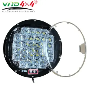 Projecteur led rond flambant neuf, éclairage pour voiture, camion tout terrain, lumière de nuit, capacité 96W 185W 225W, 9 pouces, 2 pièces