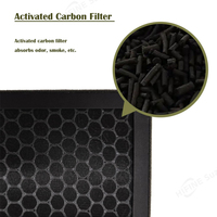 Penggantian Filter HEPA Asli dan Filter Karbon Pra-Pembersih untuk Pembersih Udara Alen T500 Tower TF60 Ramah Lingkungan untuk Rumah Tangga