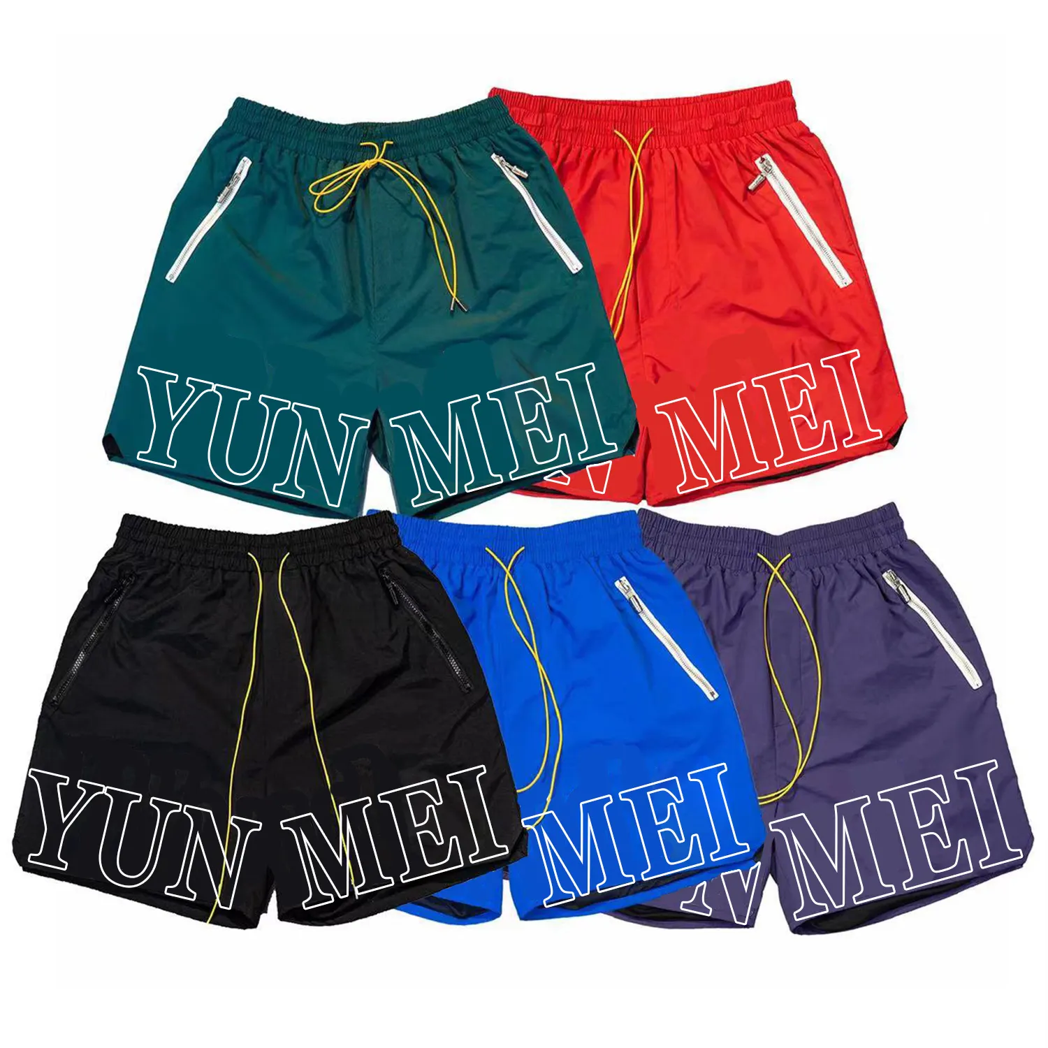 Hochwertige Strand Polyester Spandex Gym Sport Workout Board Shorts kurze Hosen benutzer definierte schwarze Nylon Shorts für Männer